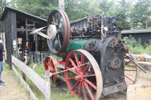 Locomotief van de nog rijdende stoomtrein